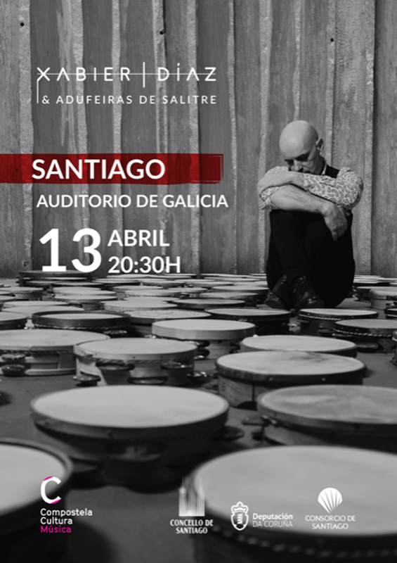 Concerto de presentación de Axúdame a sentir, o novo disco de Xabier Díaz & Adufeiras de Salitre